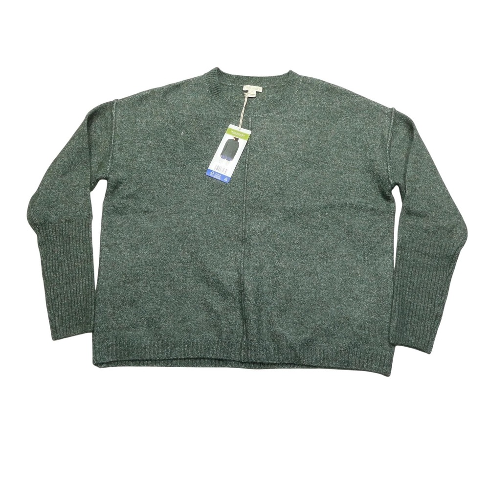 Legendary Outfitters Sweater Womens Large Green Soft Cozy Crewneck Pullover Knit